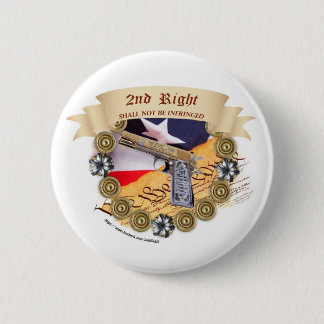 2nd right protest pinback button