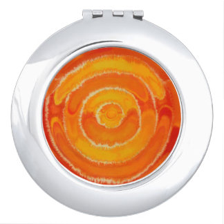 2nd-Sacral Chakra #1 Orange Mixed Media Vanity Mirror