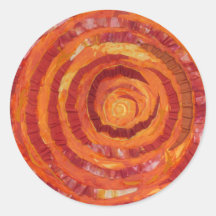 2nd-Sacral Chakra - Orange Paint-Fabric #2