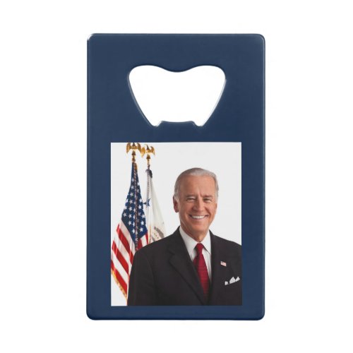2nd Senator Joe Biden Portrait Credit Card Bottle Opener
