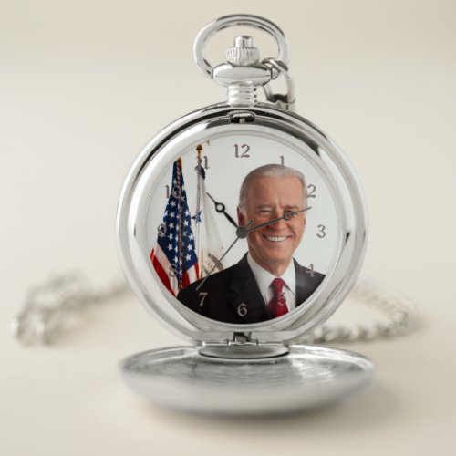 2nd Senator Joe Biden Portrait Pocket Watch