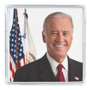2nd Senator Joe Biden Portrait Silver Finish Lapel Pin