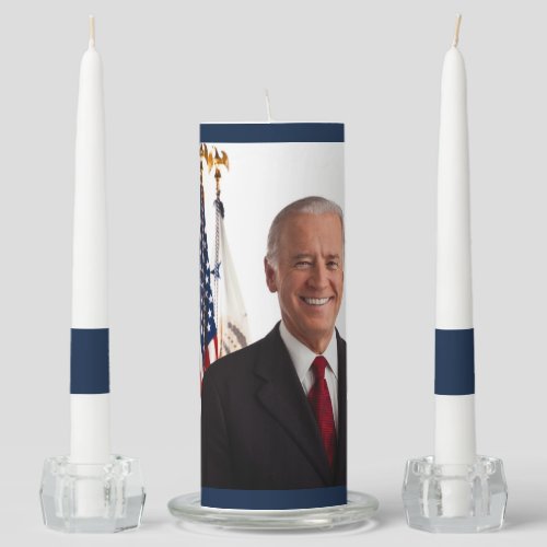 2nd Senator Joe Biden Portrait Unity Candle Set