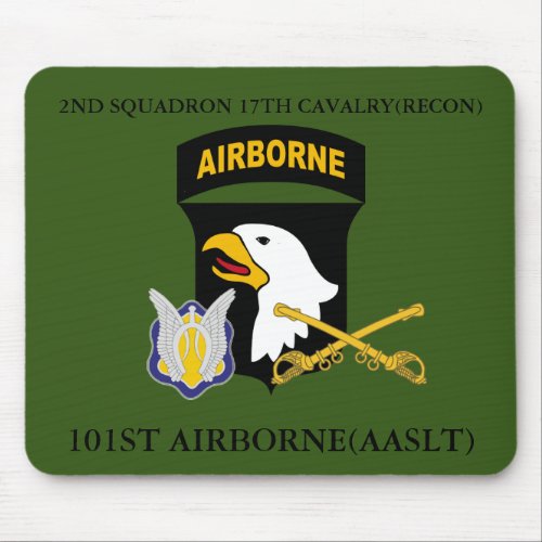 2ND SQUADRON 17TH CAVALRYRECON 101ST AIRBORNE  MOUSE PAD