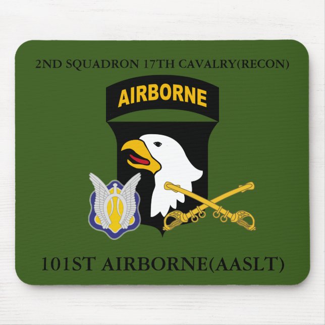 2ND SQUADRON 17TH CAVALRY(RECON) 101ST AIRBORNE  MOUSE PAD (Front)