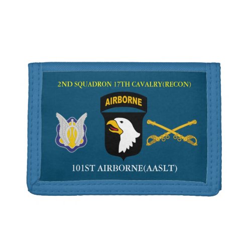 2ND SQUADRON 17TH CAVALRYRECON 101ST AIRBORNE  TRIFOLD WALLET