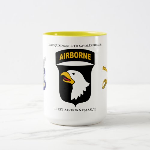 2ND SQUADRON 17TH CAVALRYRECON 101ST AIRBORNE Two_Tone COFFEE MUG