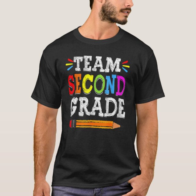 2nd Teacher Team Second Grade Squad Back To School T-Shirt (Front)