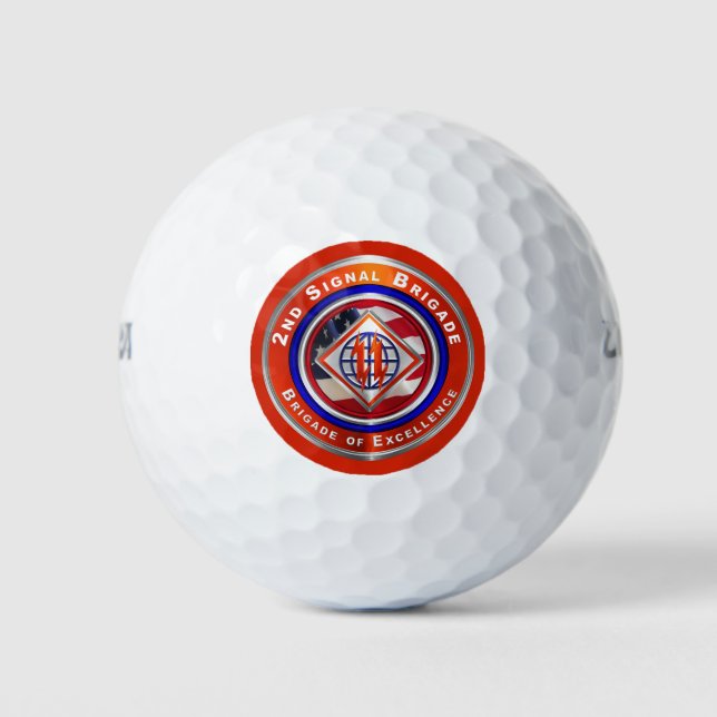 2nd Theater Signal Brigade Golf Balls (Front)