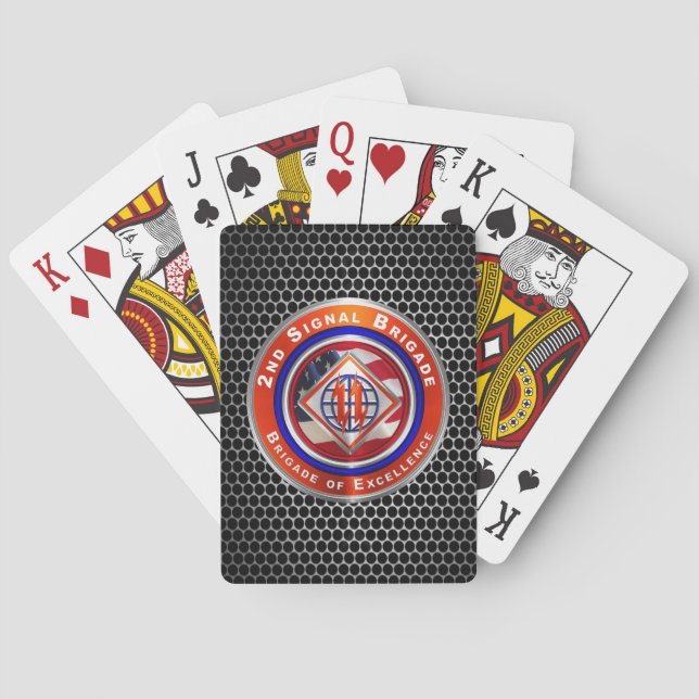 2nd Theater Signal Brigade   Poker Cards (Back)