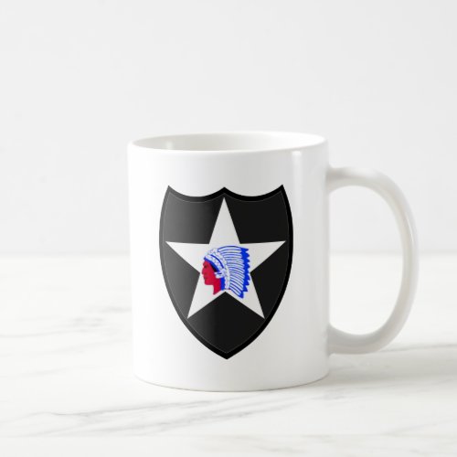 2nd US Infantry Division Indianhead Coffee Mug