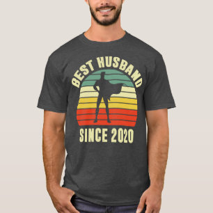 2nd Wedding Anniversary Best Husband Since 2020 Vi T-Shirt