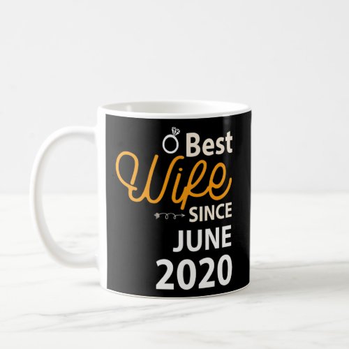 2nd Wedding Anniversary Best Wife Since June 2020  Coffee Mug