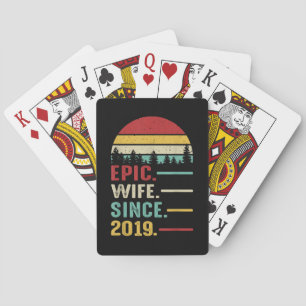 2nd Wedding Anniversary Gift for Her Epic Wife Poker Cards