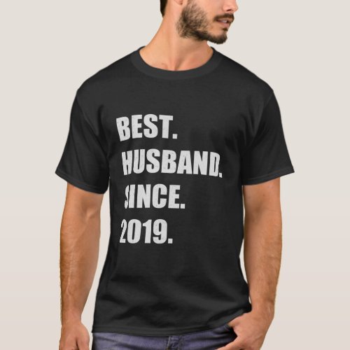 2Nd Wedding Anniversary Gift Him Best Husband Sinc T_Shirt