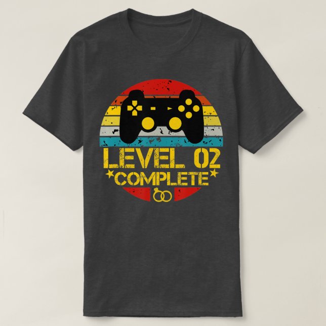2nd Wedding Anniversary Gift Level 2 Complete Wife T-Shirt (Design Front)