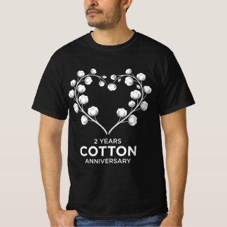 2nd wedding anniversary mens tshirts