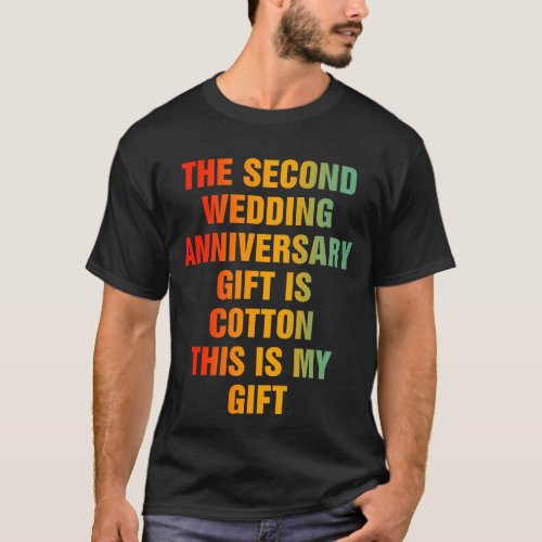 2nd Wedding Anniversary T_Shirt