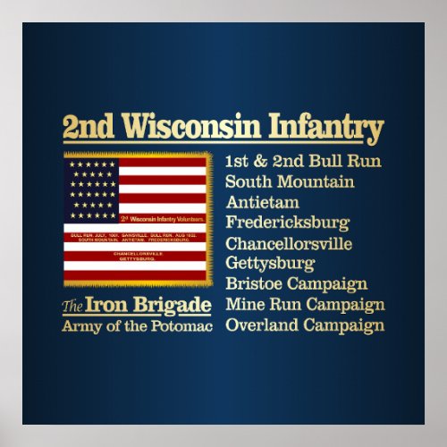 2nd Wisconsin Infantry BH  Poster