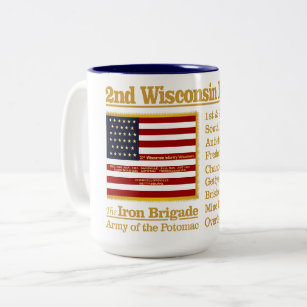 2nd Wisconsin Infantry (BH)   Two-Tone Coffee Mug