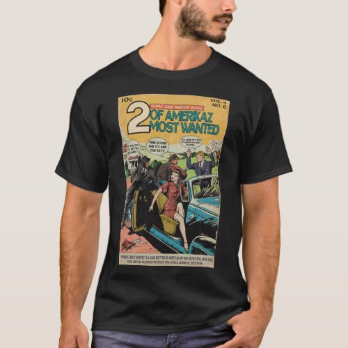 2Pac Amp Snoop _ 2 Of Amerikaz Most Wanted Comic T_Shirt