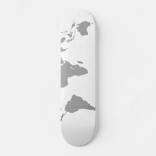 2part workd map (2) skateboard (Front)