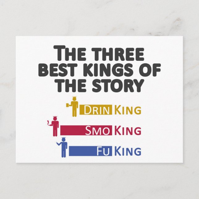 2The three best kings of the story Postcard (Front)