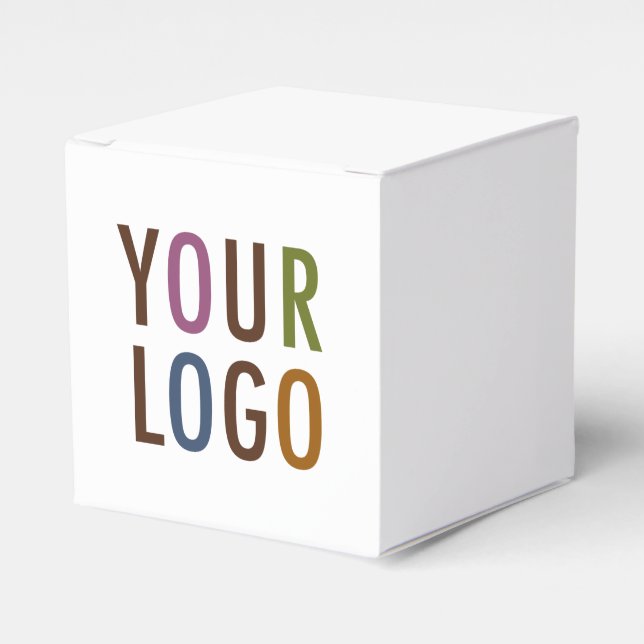 2x2x2 Cube Gift Box Custom with Logo Food Safe (Front Side)