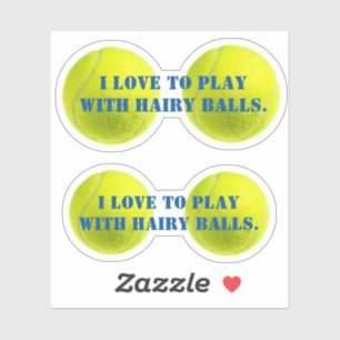 2x Customizable Tennis Ballsy Banter Sticker