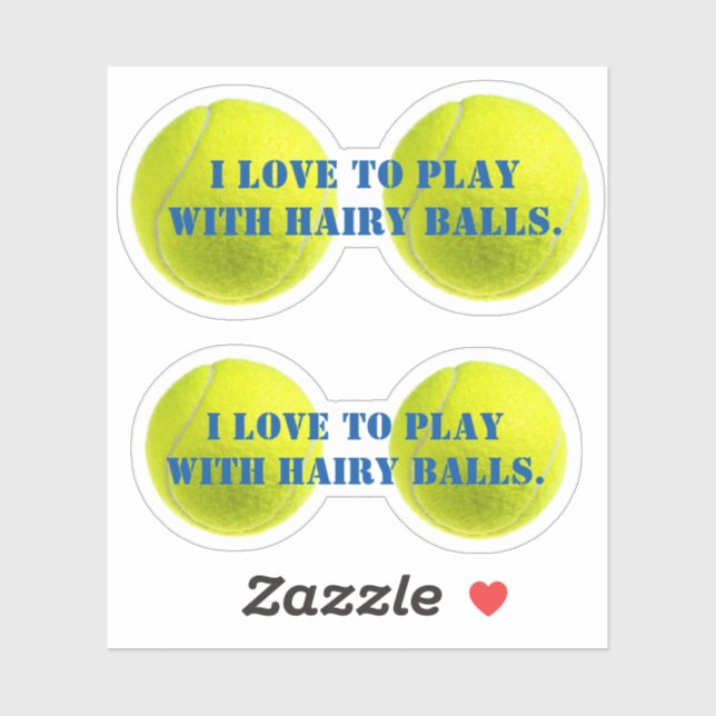 2x Customizable Tennis Ballsy Banter Sticker (Sheet)