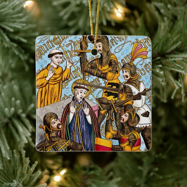 2x St. Thomas Becket’s Martyrdom (M 031) Ceramic Ornament (Tree)