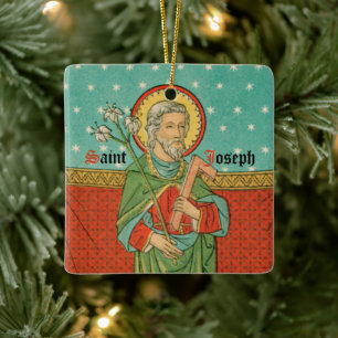 2x Upper Torso of St. Joseph (Detail; VVP 09) Ceramic Ornament
