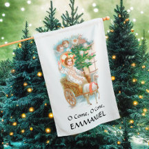 2xO Come, O Come, Emmanuel Advent House Flag