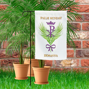 2xPalm Sunday HOSANNA  Garden Flag