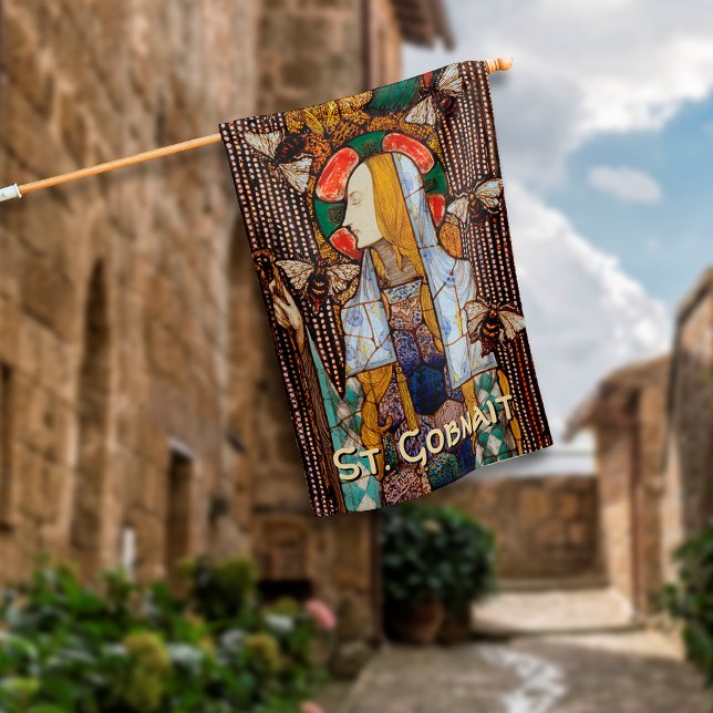 2xPortrait of St. Gobnait, Patron of Bees,  House Flag (Creator Uploaded)
