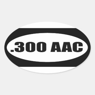 .300 AAC OVAL STICKER