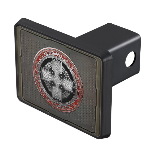 [300] Ancient Celtic Sacred Silver Knot Cross Hitch Cover (Top Right)