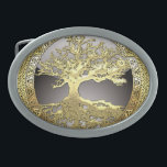 [300] Celtic Tree of Life [Gold] Oval Belt Buckle<br><div class="desc">Introducing “Sacred Symbols” Collection by C.7 Design Studio. Here you will find customizable products, featuring Celtic Tree of Life - an ancient symbol illustrating the idea that all life on earth is related. The tree of knowledge, connecting heaven and the underworld, and the tree of life, connecting all forms of...</div>