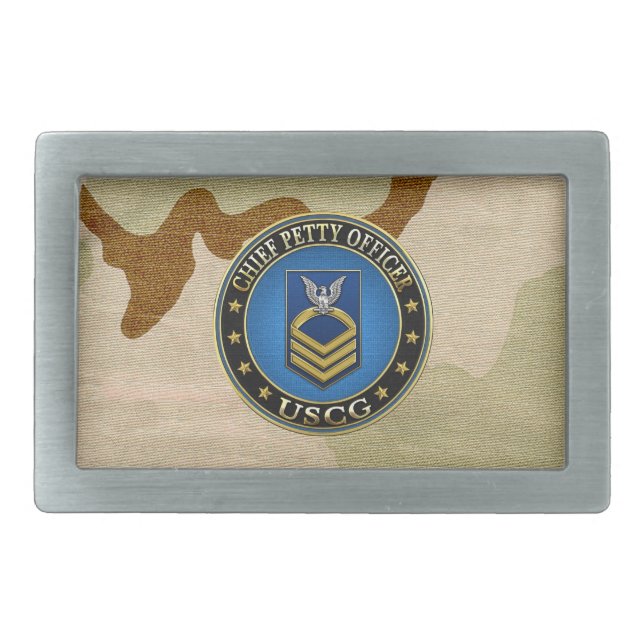 [300] CG: Chief Petty Officer (CPO) Belt Buckle (Front)
