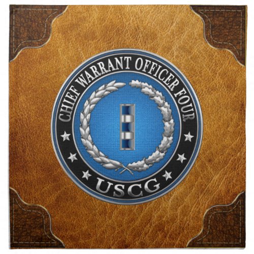 300 CG Chief Warrant Officer 4 CWO4 Cloth Napkin