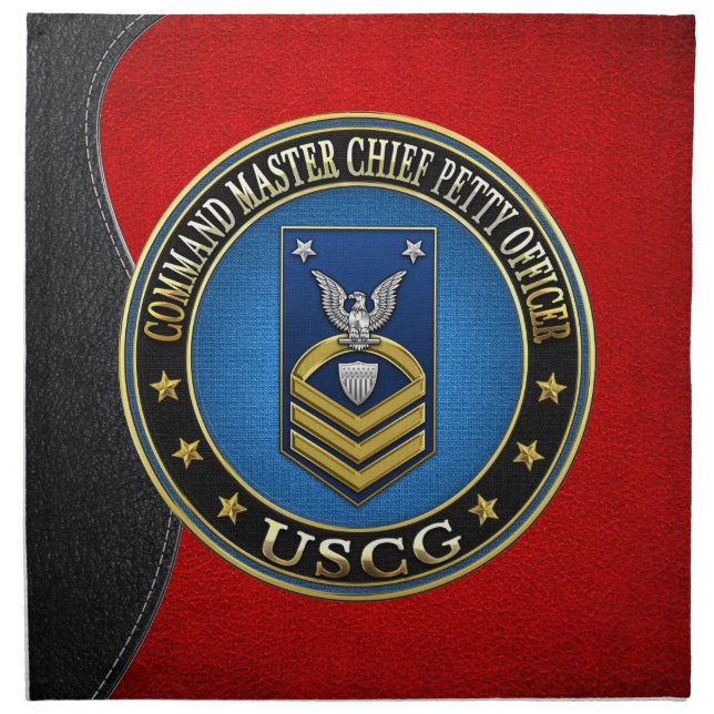 [300] CG: Command Master Chief Petty Officer (CMC) Cloth Napkin (Front)