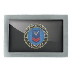 [300] CG: Petty Officer Second Class (PO2) Belt Buckle