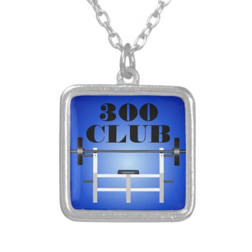 300 Club Bench Press Weightlifting Necklace