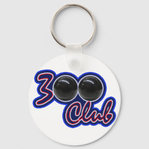 300 CLUB - PERFECT GAME IN BOWLING (BLUE) KEYCHAIN