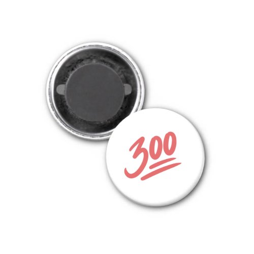 300 Emoji  Bowling Perfect Game Score Magnet