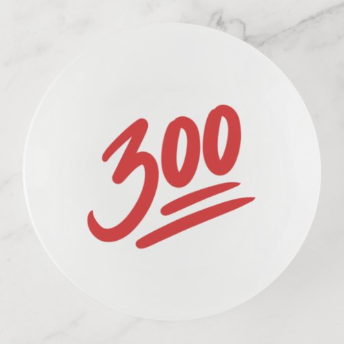 300 Emoji  Perfect Score Bowling 300 Game Trinket Tray