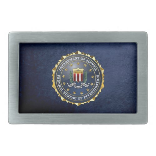 300 FBI Special Edition Rectangular Belt Buckle