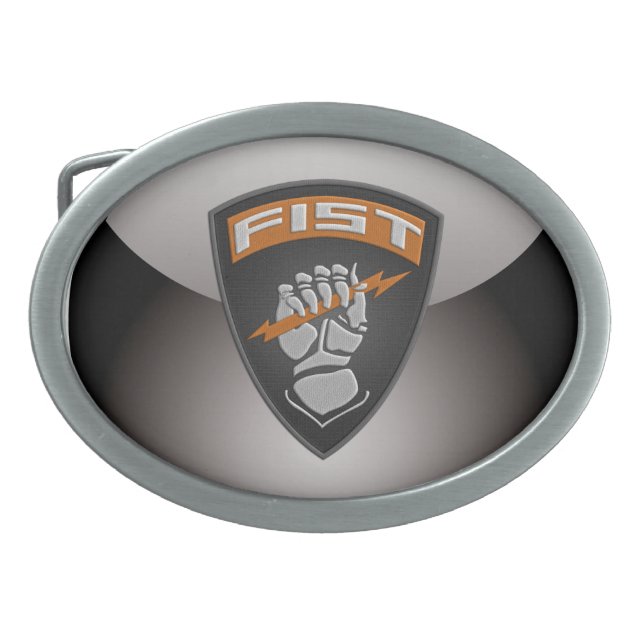 [300] Forward Observer (FIST) [Patch] Belt Buckle (Front)
