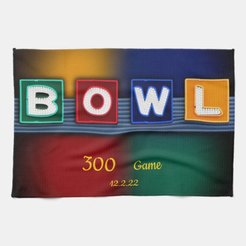 300 Game or high game of your choice Towel