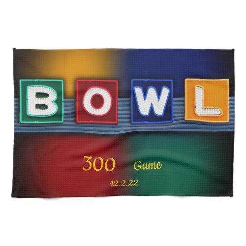 300 Game, or high game of your choice, Towel